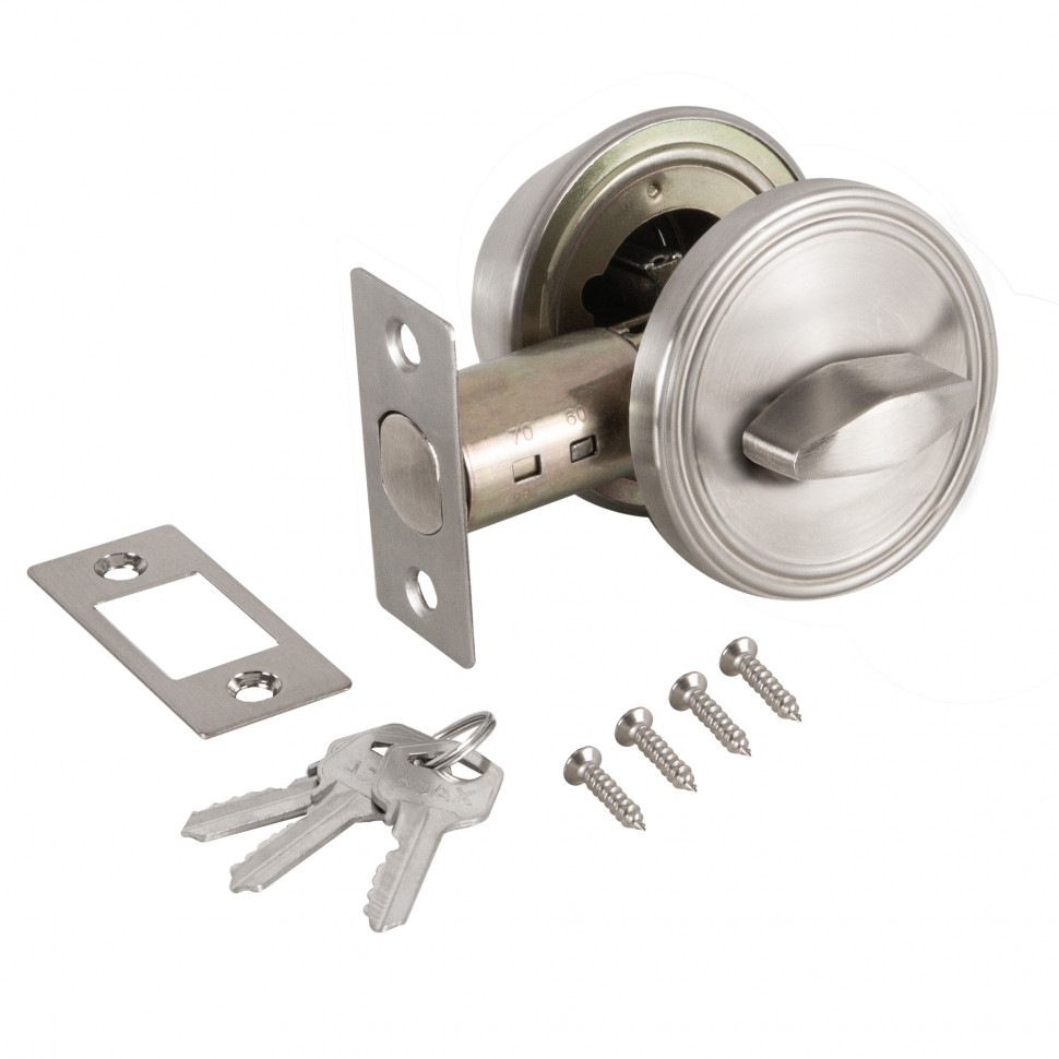 Замок Ajax (Аякс) врезной DK.002 BK SN мат.никель