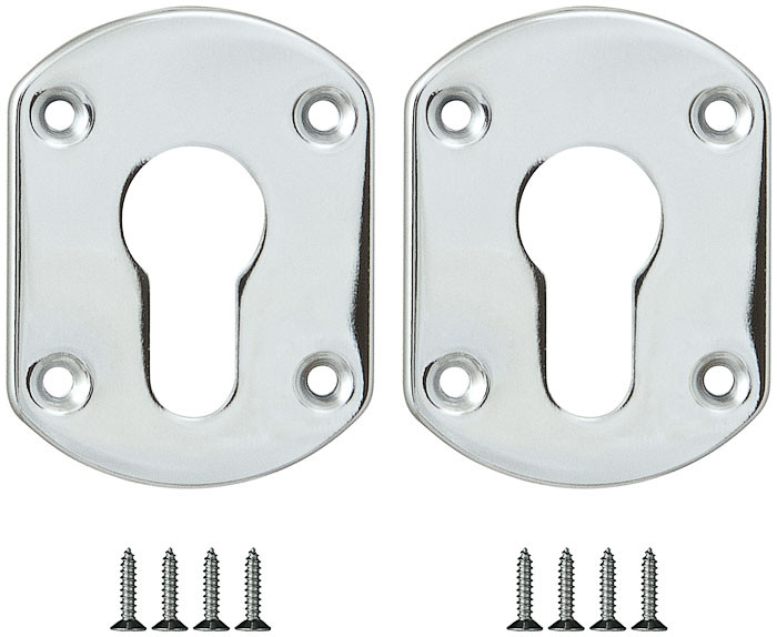 Накладка Fuaro (Фуаро) на цилиндр ESC.C+C/OV.set (ESC031) CP хром (2шт.)