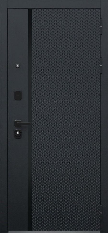 Стальная дверь "Ньюкасл" с зеркалом