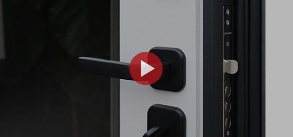 Стальная дверь "Ньюкасл" с зеркалом