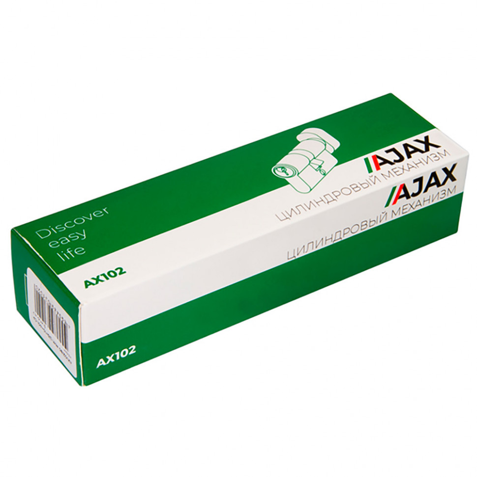 Цилиндровый Ajax (Аякс) механизм (AX102/70) AX1002Knob70 (30+10+30) CP хром с вертушкой