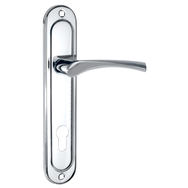 Ручка Punto (Пунто) на планке HANDLE90.CRONA.18-85 (P90 8518 CRONA) СP хром