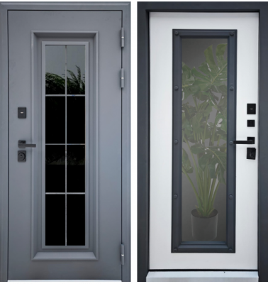 Дверь Рекс 33 со стеклопакетом (White 2084)