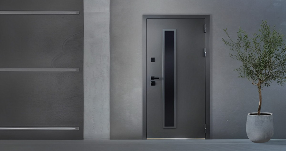 Стальная дверь "Trento" с окном (терморазрыв 3к)