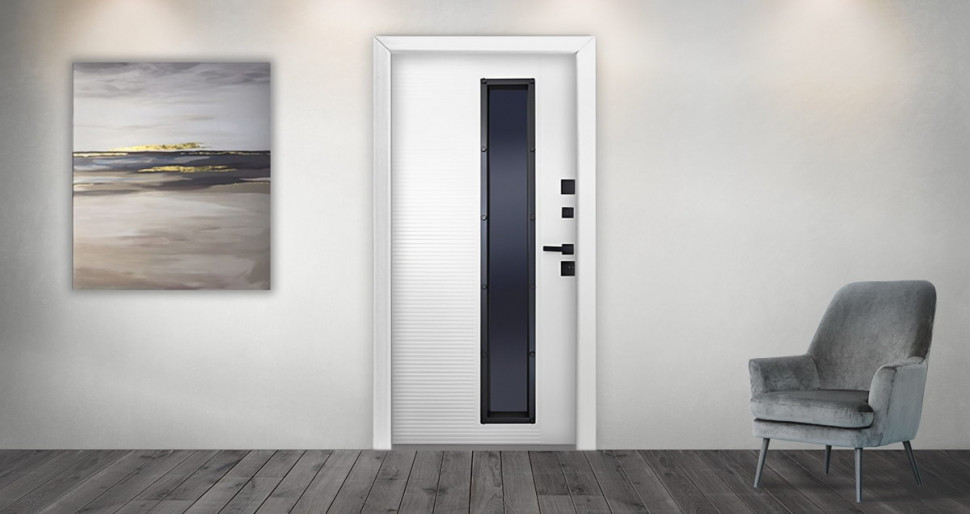 Стальная дверь "Trento" с окном (терморазрыв 3к)