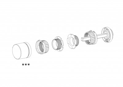 Ручка Armadillo (Армадилло) поворотная BK6.K.ART30 MWSC-33 итальянский тисненый