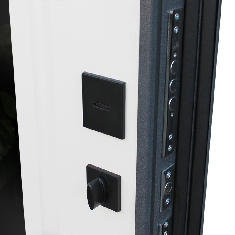 Стальная дверь "Арктика" с зеркалом (терморазрыв 3к)