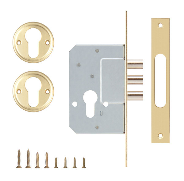 Корпус Kale kilit (Кале килит) врезного замка 189/3M (45 mm) w/b (латунь)