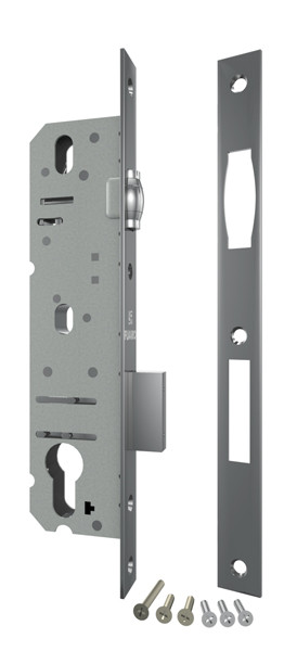 Корпус Fuaro (Фуаро) узкопрофильного замка с роликовой защёлкой PROF5124-30 CP хром