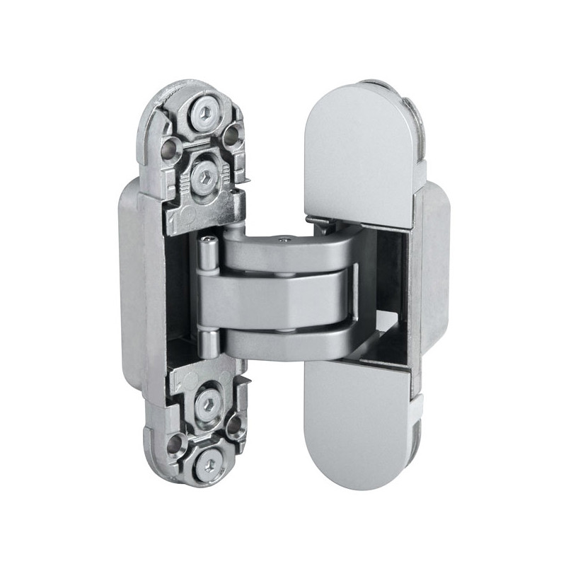 E30200.03.34.567 AGB (АГБ) (мат. хром) петля ECLIPSE 2.0 (4 накладки в комплекте) блистер