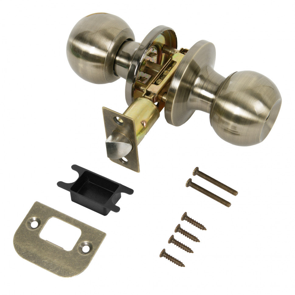 Ручка Punto (Пунто) защелка DK672/BL AB-BK (фик.) бронза