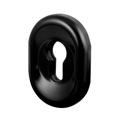 Накладка Fuaro (Фуаро) на цилиндр ESC.C/CRE/OV.12 (ESC-12C) BL черный (1 шт.)