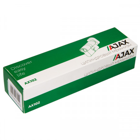 Цилиндровый Ajax (Аякс) механизм (AX102/70) AX1002Knob70 (35+10+25) CP хром с вертушкой