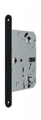 B06133.50.93 AGB (АГБ) Корпус врезного замка под цилиндр (черный) тех. уп. без отв. пл. POLARIS WAVE