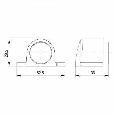 Упор Punto (Пунто) дверной напольный DFIX/MF52 (DSM-52) магнитный SN-3 мат.никель