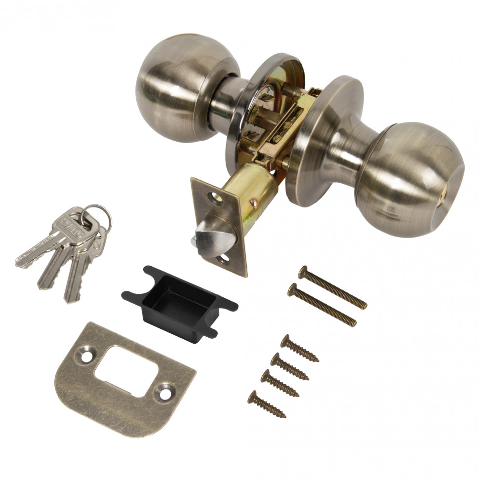 Ручка Punto (Пунто) защелка DK672/BL AB-ET (кл./фик.) бронза