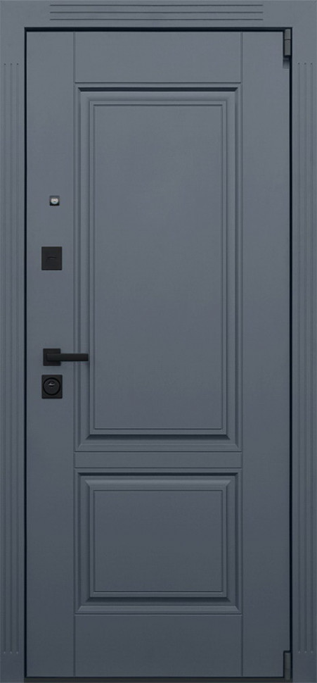 Стальная дверь "Гермес" Неоклассика с зеркалом "Elit"