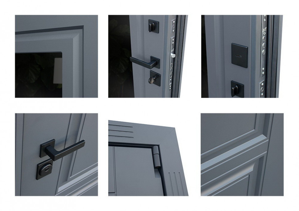 Стальная дверь "Гермес" Неоклассика с зеркалом "Elit"