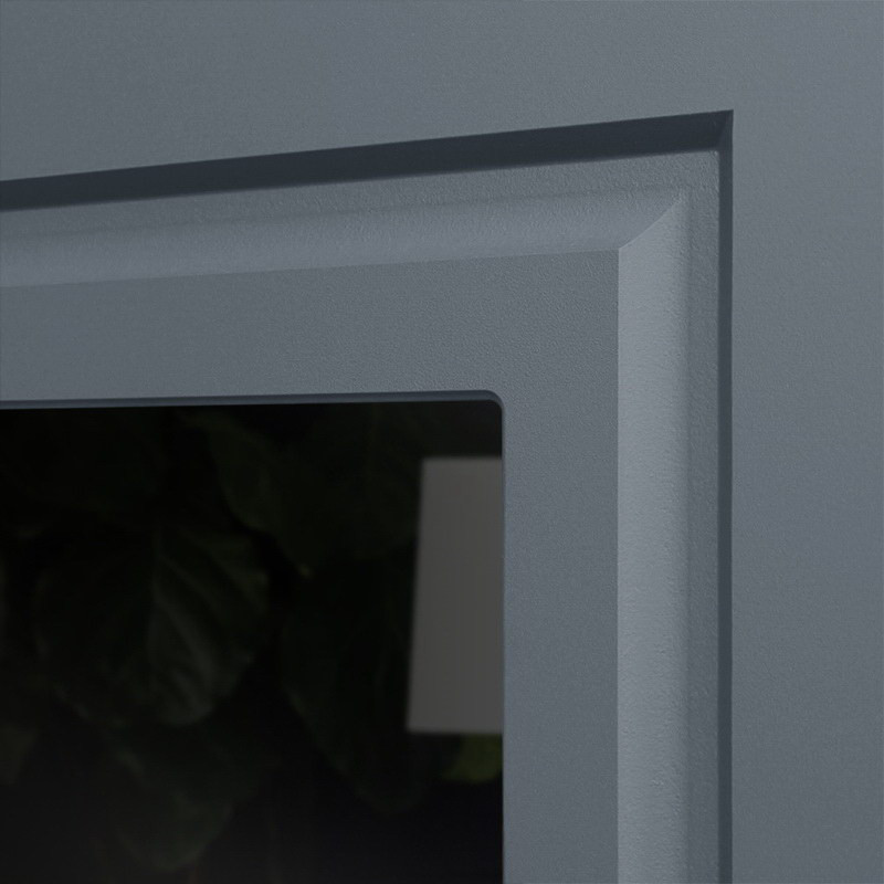 Стальная дверь "Гермес" Неоклассика с зеркалом "Elit"