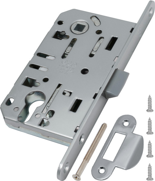 Корпус замка AGB (АГБ) под цилиндр MEDIANA EVOLUTION B01103.50.06.567 с отв. планкой B01000.13 (никель)