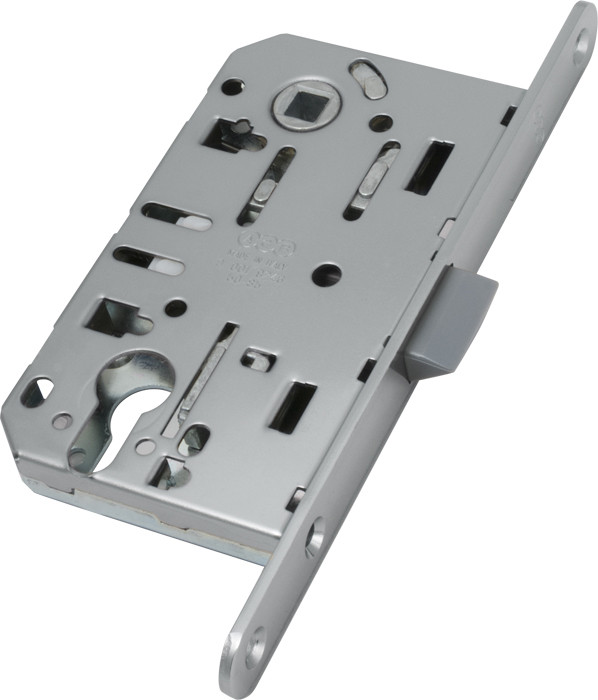 Корпус замка AGB (АГБ) под цилиндр MEDIANA EVOLUTION B01103.50.06.567 с отв. планкой B01000.13 (никель)