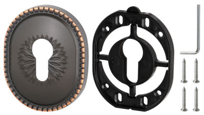 Накладка Armadillo (Армадилло) на цилиндр ESC.C.CL/OV (ET-DEC CL) ABL-18 темная медь