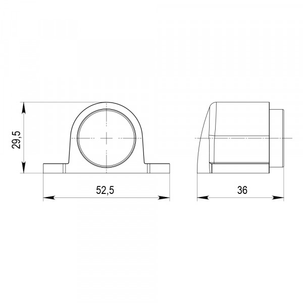 Упор Punto (Пунто) дверной напольный DFIX/MF52 (DSM-52) магнитный CP-8 хром