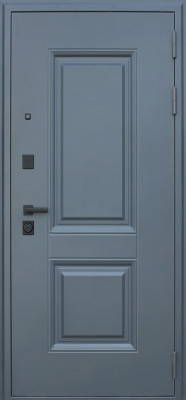 Стальная дверь "Ювентус" с зеркалом