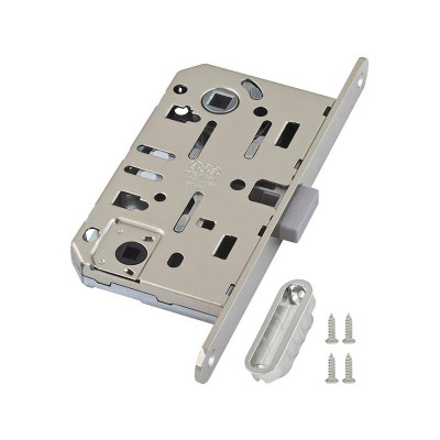 B06102.50.06.567 AGB (АГБ) Защелка врезная WC (никель) с отв. пл. B02402.05.06 MEDIANA POLARIS