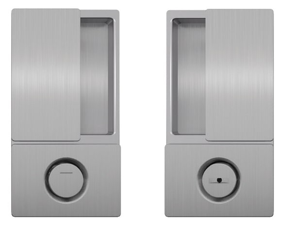 B30002.02.32 AGB (АГБ) Ручка WAVE под WC (мат хром), для раздвижных дверей