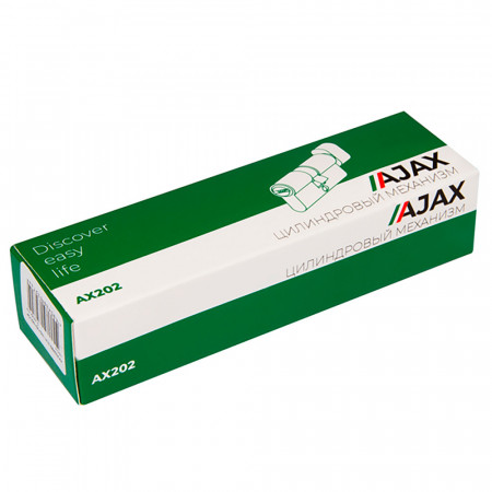 Цилиндровый Ajax (Аякс) механизм (AX202/70) AX2002Knob70 (30+10+30) CP хром с вертушкой