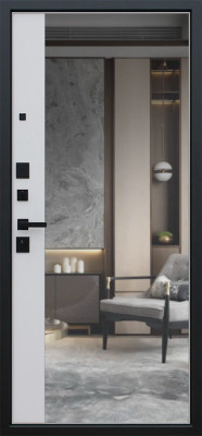 Стальная дверь "Velvet" с зеркалом