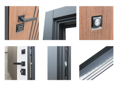 Стальная дверь "Velvet" с зеркалом