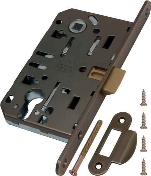 Корпус замка AGB (АГБ) под цил. MEDIANA EVOLUTION B01103.50.12.567 с отв. планкой B01000.13 (ант бронза)