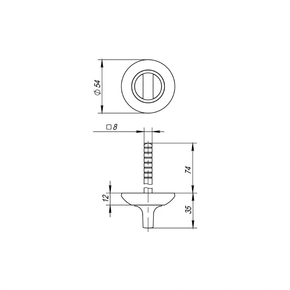 Ручка Fuaro (Фуаро) поворотная BKW8.R.AR54 (BKW8 AR) SN/CP-3 матовый никель/хром