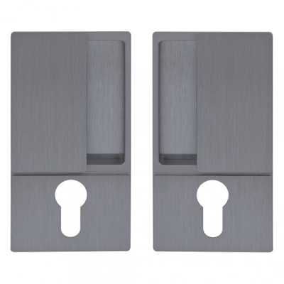 B30003.01.32 AGB (АГБ) Ручка WAVE под цилиндр (мат хром), для раздвижных дверей