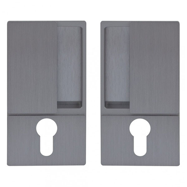 B30003.01.32 AGB (АГБ) Ручка WAVE под цилиндр (мат хром), для раздвижных дверей