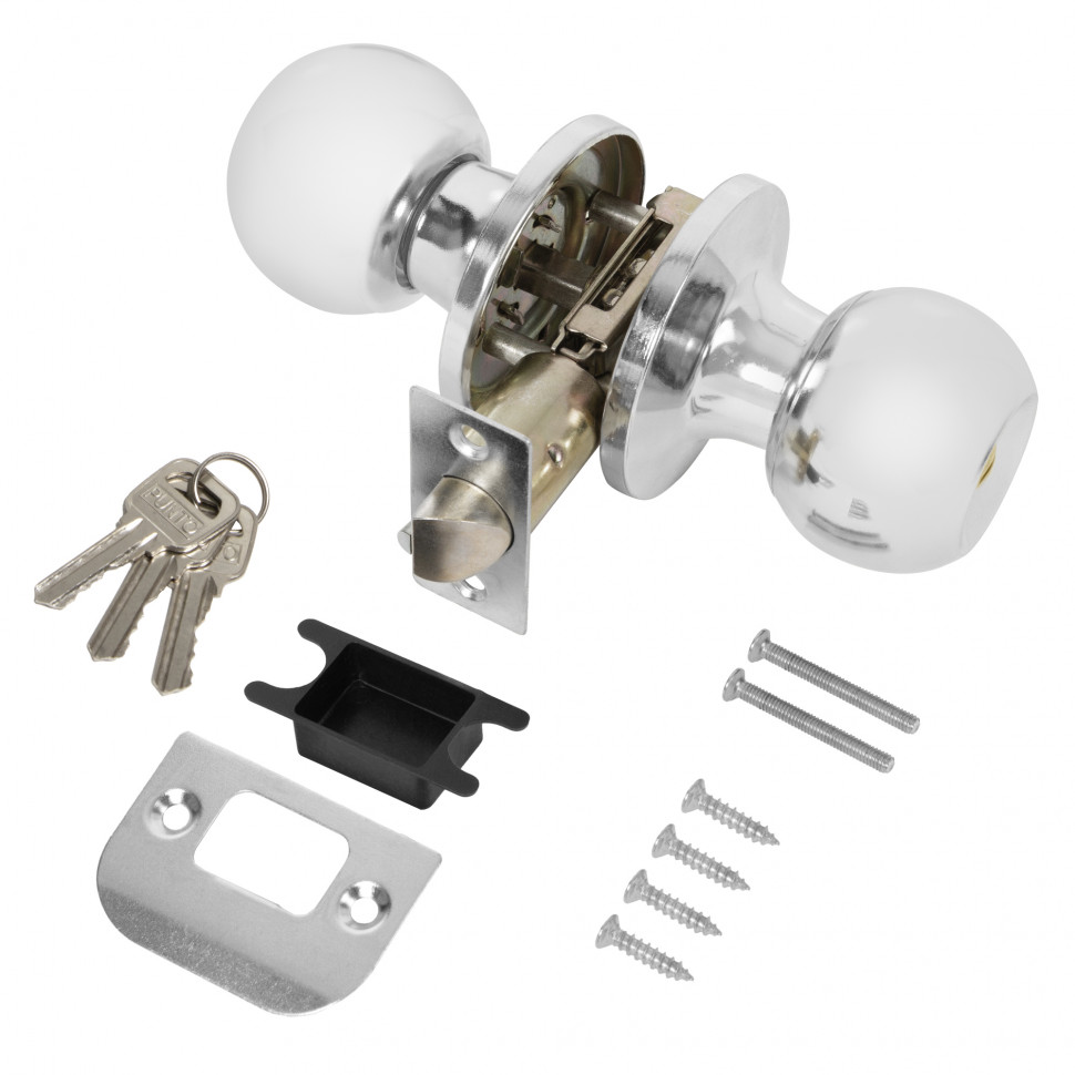 Ручка Punto (Пунто) защелка DK672/BL CP-ET (кл./фик.) хром