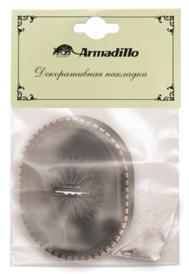 Накладка Armadillo (Армадилло) на сувальдный замок ESC.S-auto.CL/OV (PS-DEC CL) ABL-18 темная медь