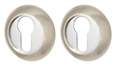 Накладка Armadillo (Армадилло) под цилиндр ET.R.LD54 (ET-1) SN/CP-3 матовый никель/хром