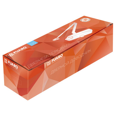 Доводчик Fuaro (Фуаро) дверной DC20-3 (DC-203) AL до 65 кг (алюминий)