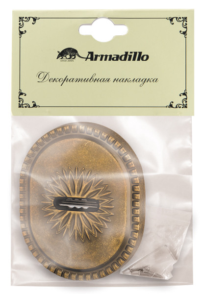 Накладка Armadillo (Армадилло) на сувальдный замок ESC.S-auto.CL/OV (PS-DEC CL / ATC Protector 1) OB-13 античная бронза