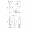Защелка Punto (Пунто) с ручками для раздвижных дверей SH.SL152.KIT011-BK (Soft LINE SL-011) АВ бронза