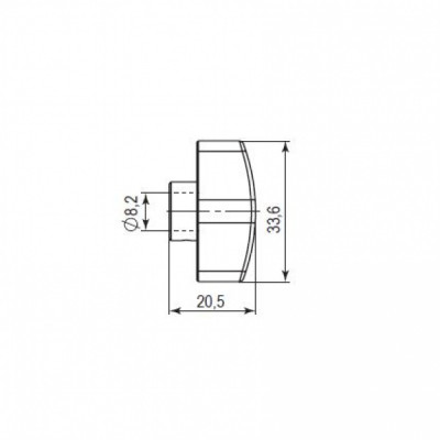 Вертушка Punto (Пунто) на шток цилиндра T.Knob-Z (CB-Z) BL-24 черный