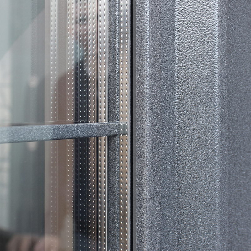 Стальная дверь "Titanium" с окном и английской решеткой (терморазрыв 3к)