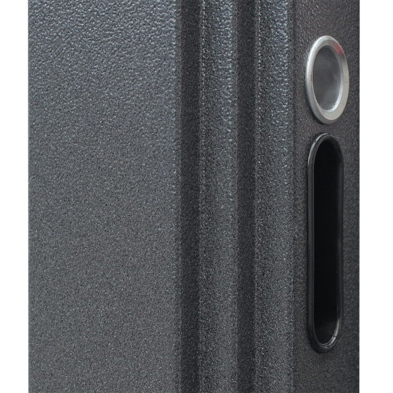 Стальная дверь "Titanium" с окном и английской решеткой (терморазрыв 3к)