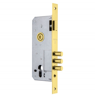 Корпус Fuaro (Фуаро) врезного замка с защёлкой DD900/C-45.85.3MR (900 3MR W/B) PB латунь