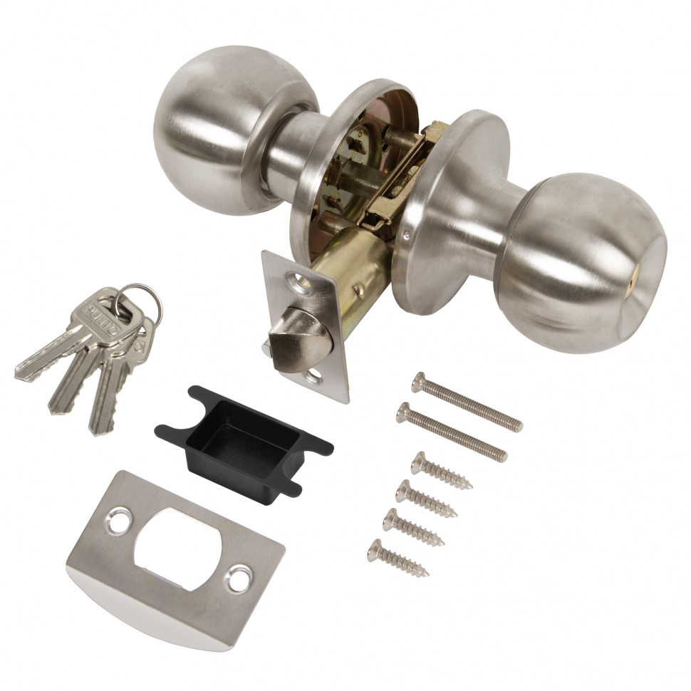 Ручка Punto (Пунто) защелка DK672/BL SN-ET (кл./фик.) мат.никель