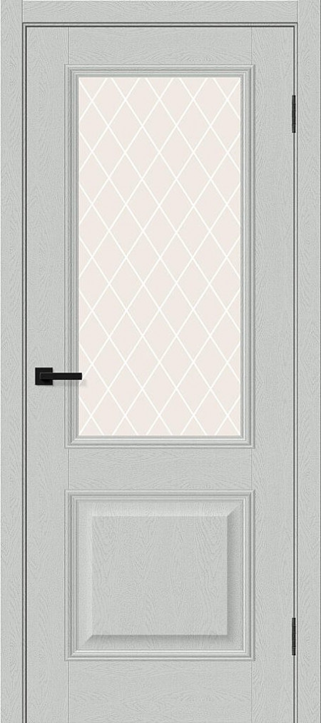 Классик-13 Grey Silkwood White Сrystal