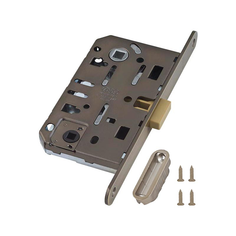 B06102.50.12.567 AGB (АГБ) Защелка врезная WC (ант. бр.) с отв. пл. B02402.05.12 MEDIANA POLARIS